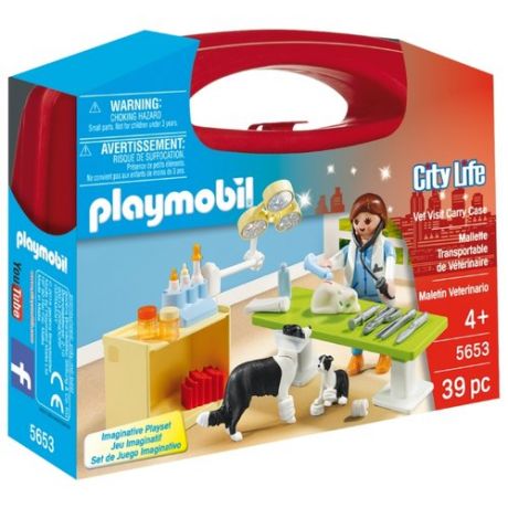 Набор с элементами конструктора Playmobil City Life 5653 Посещение ветеринарной клиники