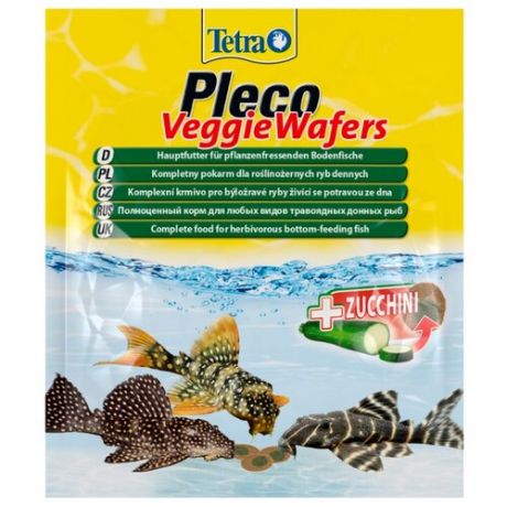 Сухой корм Tetra Pleco Veggie Wafers для рыб 15 г