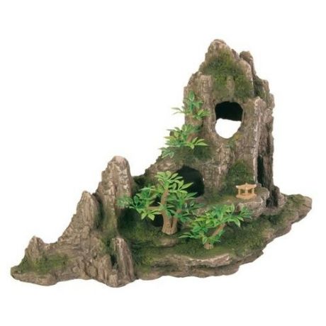 Грот TRIXIE Скалы с пещерой с растениями (8854) высота 27.5 см зеленый/коричневый