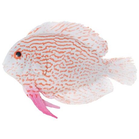 Фигурка для аквариума Jelly-fish Рыба Клоун маленькая 9.7х2.5х14 см белый/красный