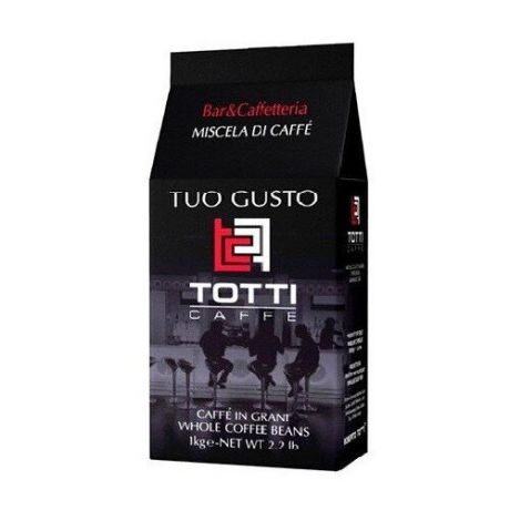 Кофе в зернах Totti Tuo Gusto, арабика/робуста, 1 кг