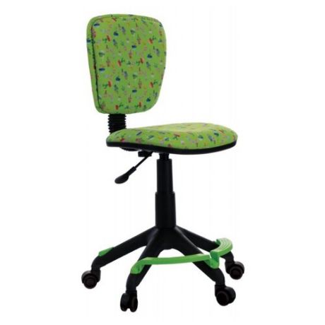Компьютерное кресло Бюрократ CH-204-F детское, обивка: текстиль, цвет: зеленый кактусы