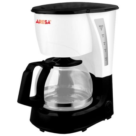 Кофеварка ARESA AR-1609 черный/белый