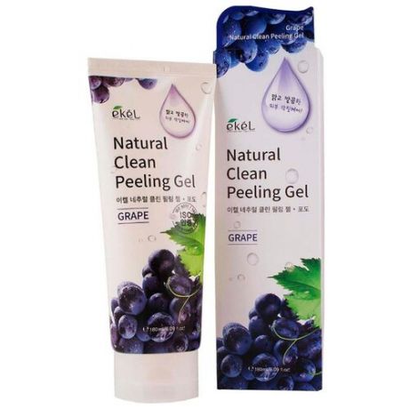 Ekel Пилинг-скатка Natural Clean Peeling Gel Grape с экстрактом винограда 180 мл