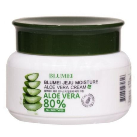 Blumei Jeju Moiture Aloe Vera Cream Увлажняющий крем для лица с алоэ вера, 100 мл