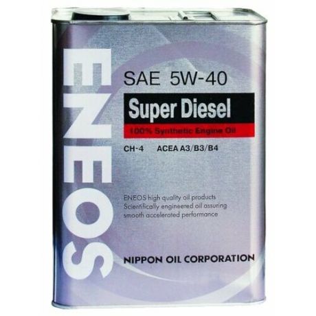 Моторное масло ENEOS Super Diesel CH-4 5W-40 4 л