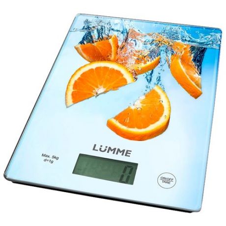 Кухонные весы Lumme LU-1340 апельсиновый фреш