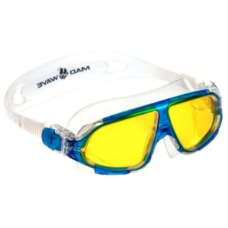Очки-маска для плавания MAD WAVE Sight II blue/yellow