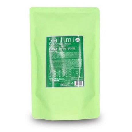 Гель Sallimi EM Laundry Detergent экологичный, 0.8 л, дой-пак