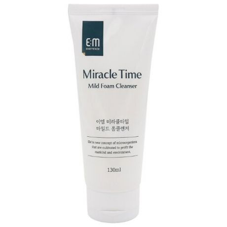 Evome Мягкая восстанавливающая пенка для умывания Miracle Time Mild Foam Cleanser, 130 мл