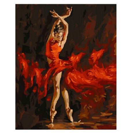 ВанГогВоМне Картина по номерам "Танцовщица фламенко", 40х50 (ZX 21078)