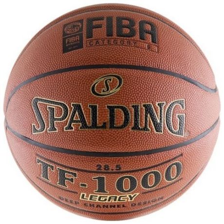 Баскетбольный мяч Spalding TF-1000 Legacy, р. 6 коричневый/черный/золотистый