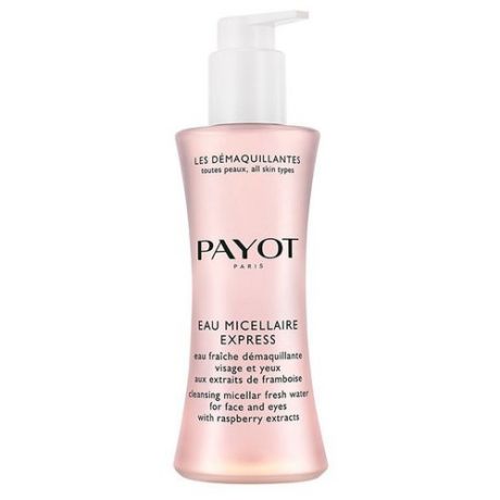Payot вода освежающая с экстрактом малины для удаления макияжа с кожи лица и глаз, 200 мл