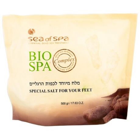 BIO SPA Соль для ванночек для ног с ароматическими маслами и активными морскими минералами Мертвого моря Sea of Spa 500 г пакет