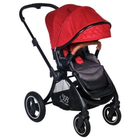 Прогулочная коляска SWEET BABY Cupola red, цвет шасси: черный