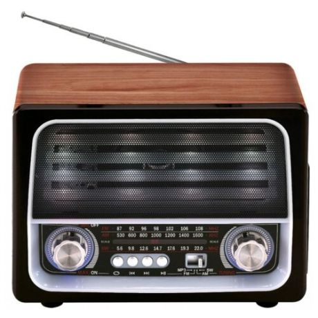 Радиоприемник Max MR-450 коричневый, черный