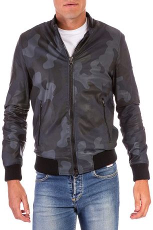 Leather jacket AD MILANO Кожаные куртки с манжетом-резинкой