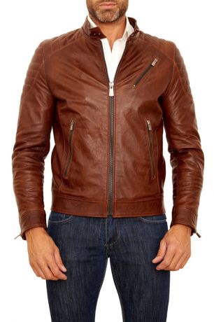 leather jacket AD MILANO leather jacket