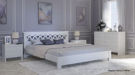 Кровать из массива Askona Sol White 120x200