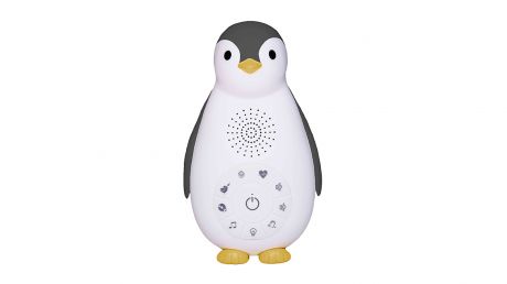 Музыкальная колонка с ночником ZAZU Askona Пингвинёнок Зои, цвет: серый