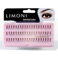 Limoni Individual Lashes - Пучки ресниц черные узелковые средние