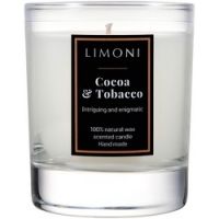 Limoni Cocoa & Tobacco - Ароматическая свеча Какао и Табак, 140 гр
