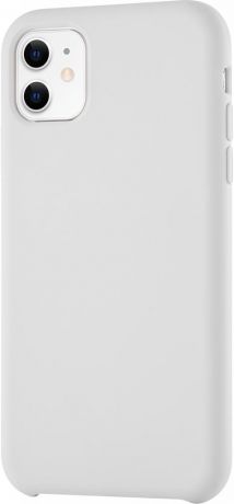 Клип-кейс uBear Silicone soft touch для Apple iPhone 11 (белый)