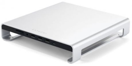 Подставка Satechi Type-C Aluminum Monitor Stand Hub for iMac (серебристый)