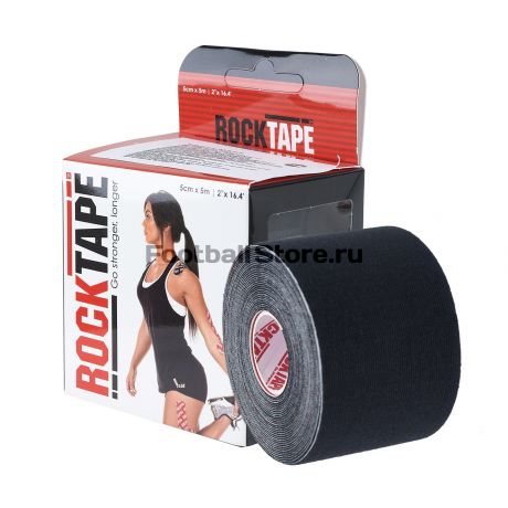 Тейп RockTape Кинезиотейп Classic, 5см х 5м, черный