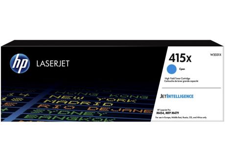 Картридж повышенной емкости HP LaserJet 415X Cyan (W2031X)