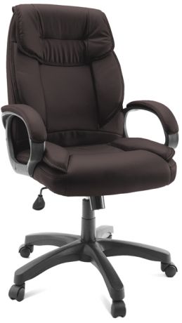 Кресло руководителя Бизнес, коричневое
