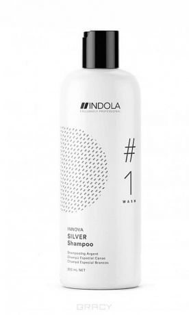 Indola, Silver Shampoo Тонирующий шампунь, придающий серебристый оттенок волосам, 300 мл