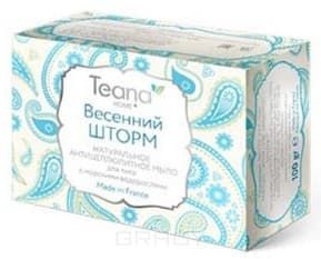 Teana, Натуральное антицеллюлитное мыло для тела с морскими водорослями "Весенний шторм", 100 гр