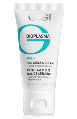 GiGi, Крем с 15% азелаиновой кислотой для жирной и проблемной кожи Bioplasma Azelaic Cream, 30 мл