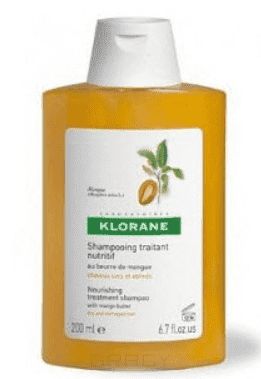 Klorane, Шампунь с маслом манго для сухих и поврежденных волос, 400 мл