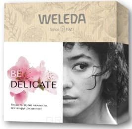 Weleda, Подарочный набор «BE DELICATE»: Деликатный крем для душа 200 мл + Деликатный крем для рук 50 мл + Деликатный питательный крем 7 мл