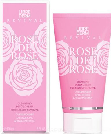 Librederm, Очищающий крем-детокс Rose de rose, 150 мл