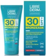 Librederm, Крем для лица и зоны декольте солнцезащитный SPF30 Bronzeada, 50 мл