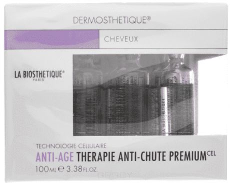 La Biosthetique, Клеточно-активный интенсивный уход против выпадения и истончения волос Dermosthetique Anti-Age Therapie Anti-Chute Premium, 10 амп