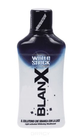 Blanx, White Shock Ополаскиватель "Голубая формула" Blue Вайт Шок, 500 мл