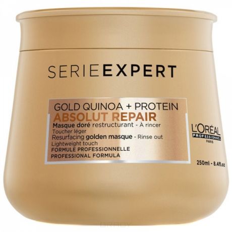 L'Oreal Professionnel, Маска для восстановления волос с гелевой золотой текстурой Serie Expert Absolut Repair Gold Resurfacing Golden Masque, 500 мл