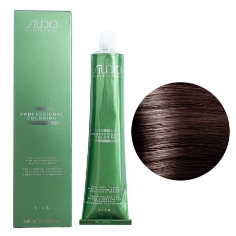Kapous, Крем-краска для волос с экстрактом женьшеня и рисовыми протеинами Studio Professional, 100 мл (2 оттенка), 100 мл, 6.8 каппучино