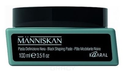 Kaaral, Черная моделирующая паста для волос Manniskan Black Shaping Paste, 100 мл