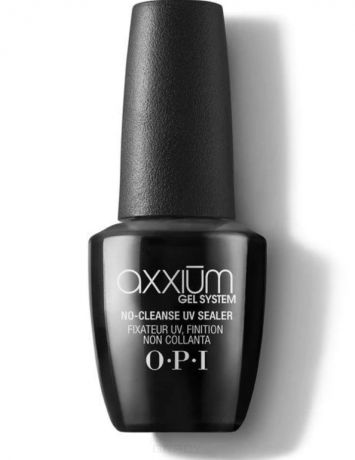 OPI, Светоотверждаемое верхнее покрытие (без снятия дисп слоя) Axxium No-Cleance UV Top Sealer, 15 мл