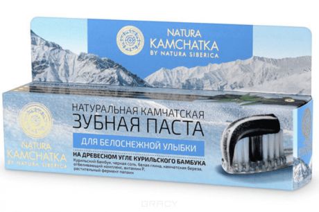 Natura Siberica, Натуральная камчатская зубная паста для белоснежной улыбки Kamchatka, 100 мл