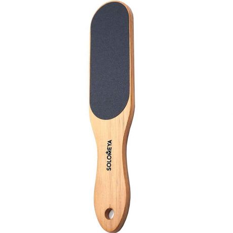 Solomeya Пилка Professional Wooden Wide Foot File Black Широкая Профессиональная Деревянная Педикюрная Черная #100/180