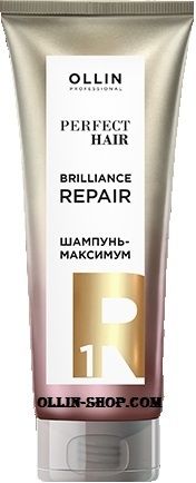OLLIN PROFESSIONAL Шампунь-Максимум Perfect Hair Brilliance Repair 1 Подготовительный Этап, 250 мл