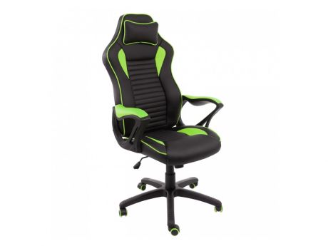 Leon черное / зеленое Компьютерное кресло MebelVia