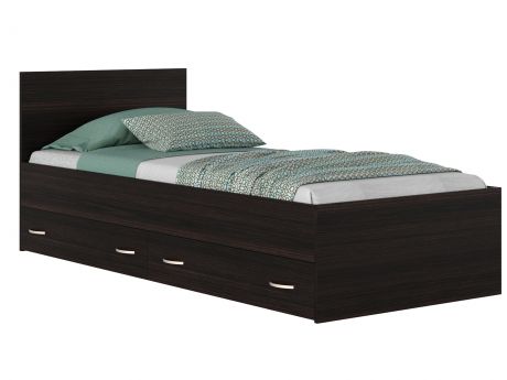 Кровать с ящиками и комплектом для сна Виктория (90х200)