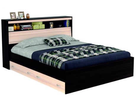 Кровать с блоком, ящиками и комплектом для сна Виктория (180х200)